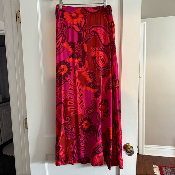 FARM Rio Pink and Orange Floral Maxi Skirt - Picture 6 of 10